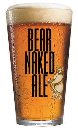 Bear Naked Ale Pint Glass